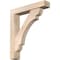 Ekena Millwork Olympic Block Smooth Bracket w/ Offset Brace, Douglas Fir, 5 1/2"W x 28"D x 32"H BKT0604X28X32OLY05SDF - alternate 1